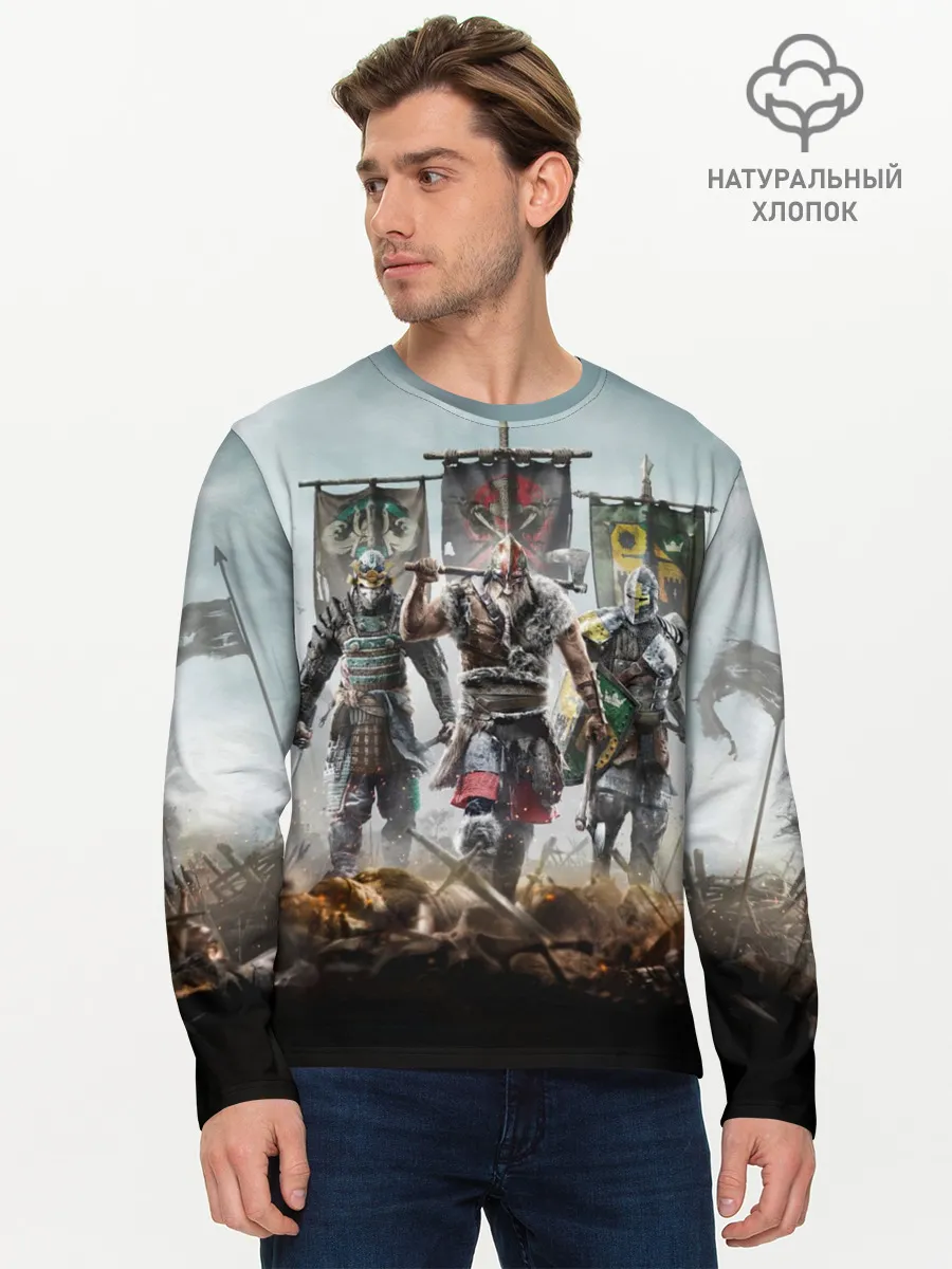 Мужской лонгслив базовый / For Honor