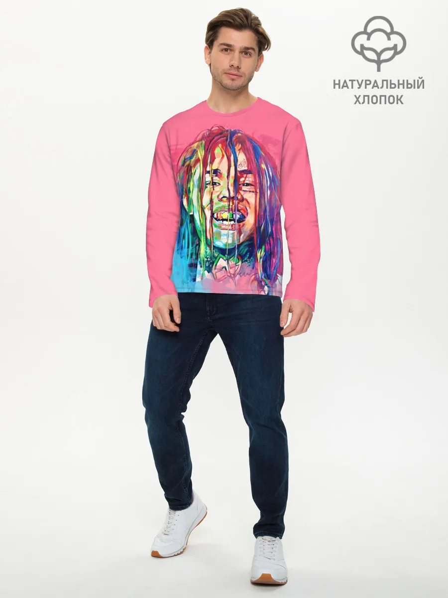 Мужской лонгслив базовый / PINK 69