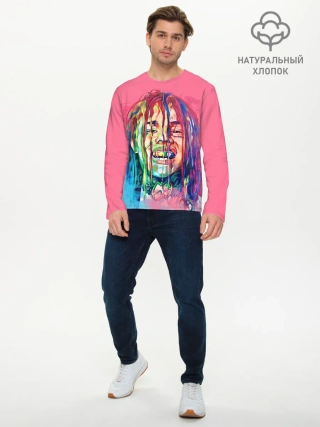Мужской лонгслив базовый / PINK 69