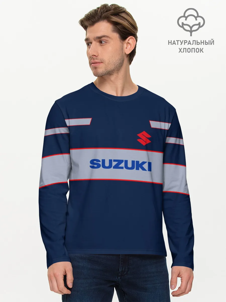 Мужской лонгслив базовый / Suzuki