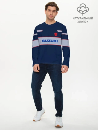 Мужской лонгслив базовый / Suzuki