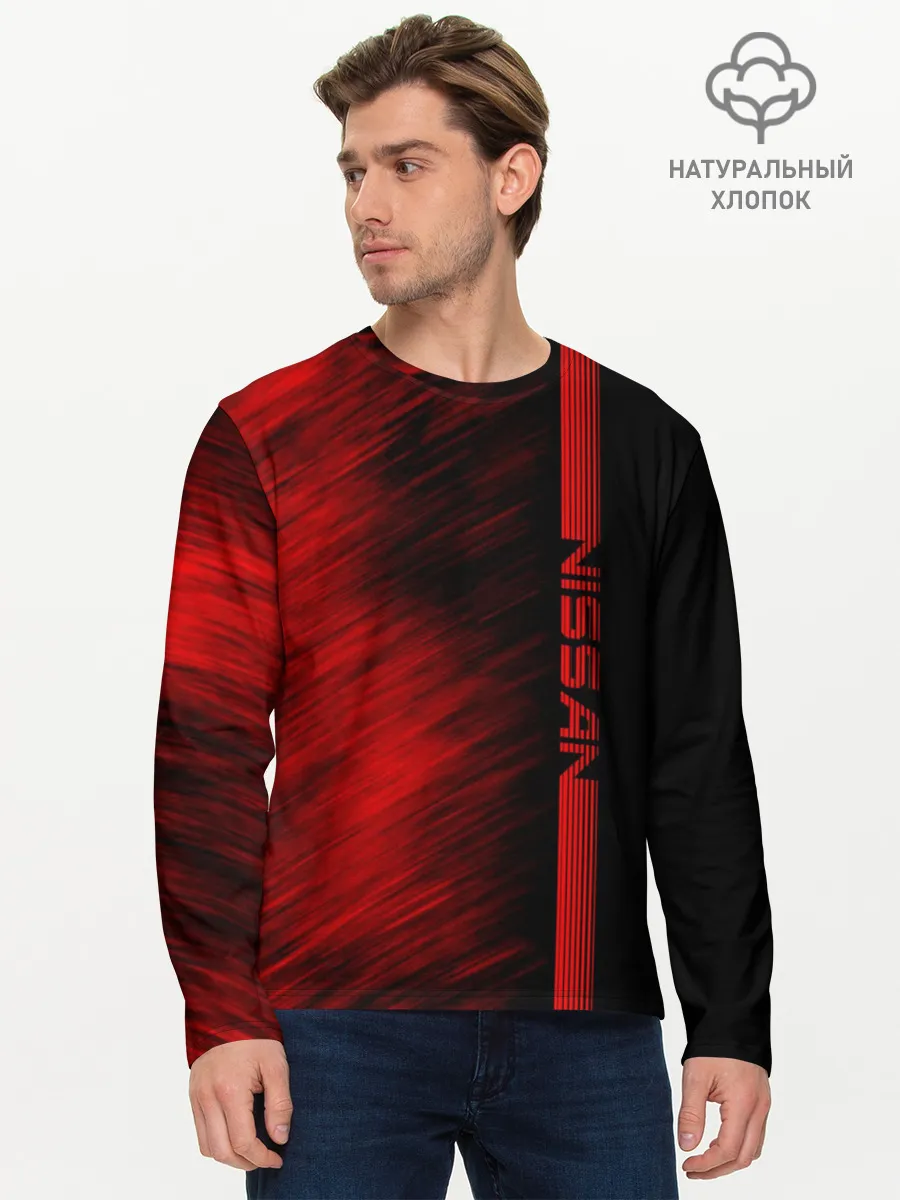 Мужской лонгслив базовый / Nissan