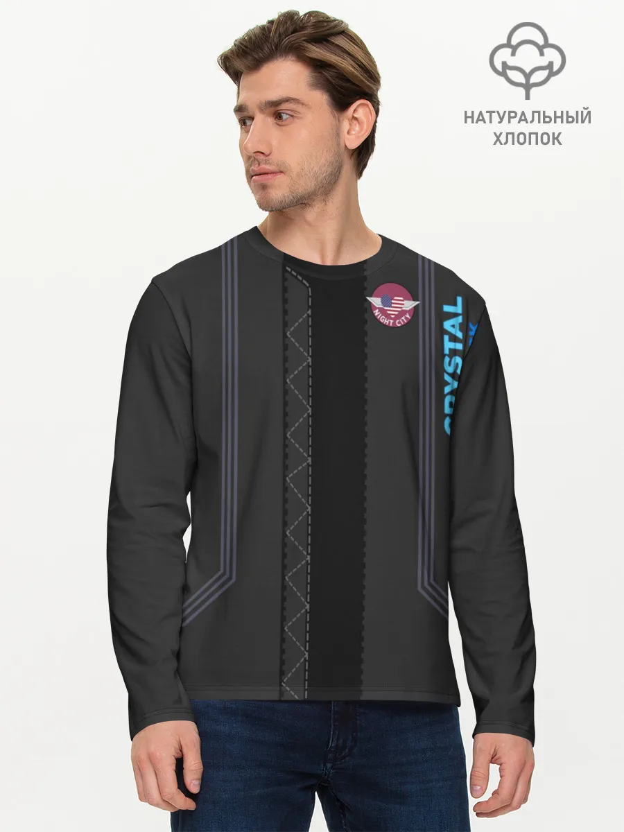 Мужской лонгслив базовый / Cyberpunk 2077 Куртка V