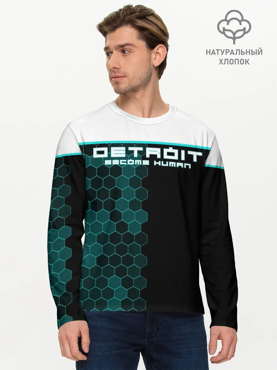 Мужской лонгслив базовый / Detroit become human