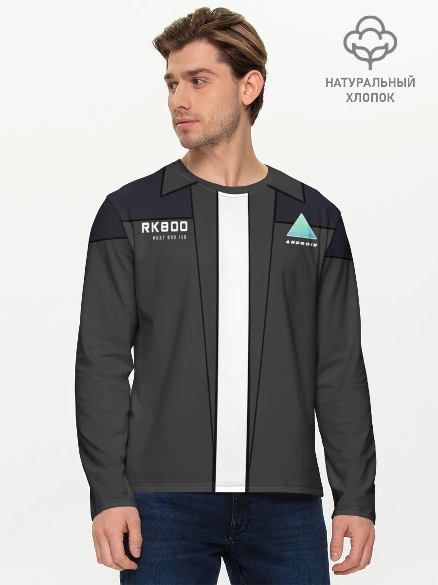 Мужской лонгслив базовый / RK800 без галстука