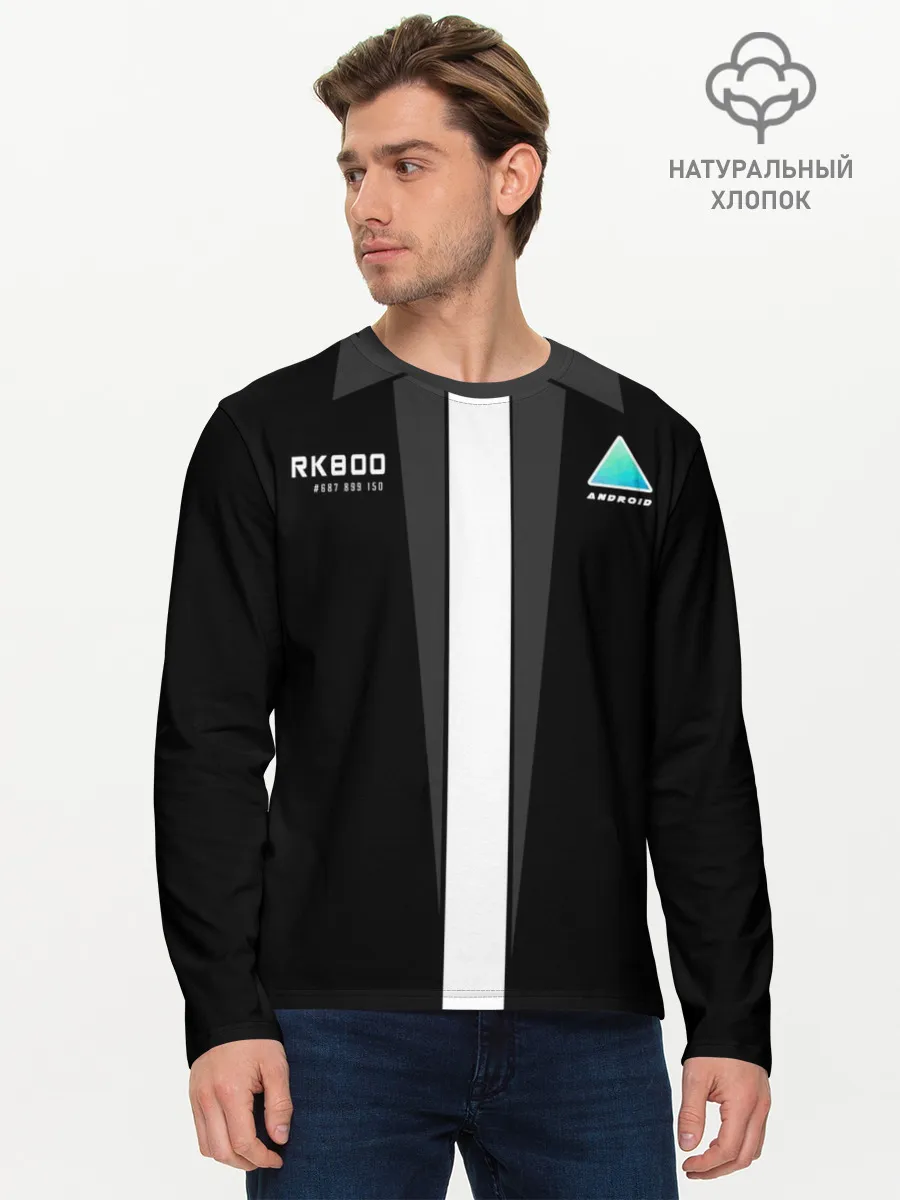 Мужской лонгслив базовый / RK800 без галстука