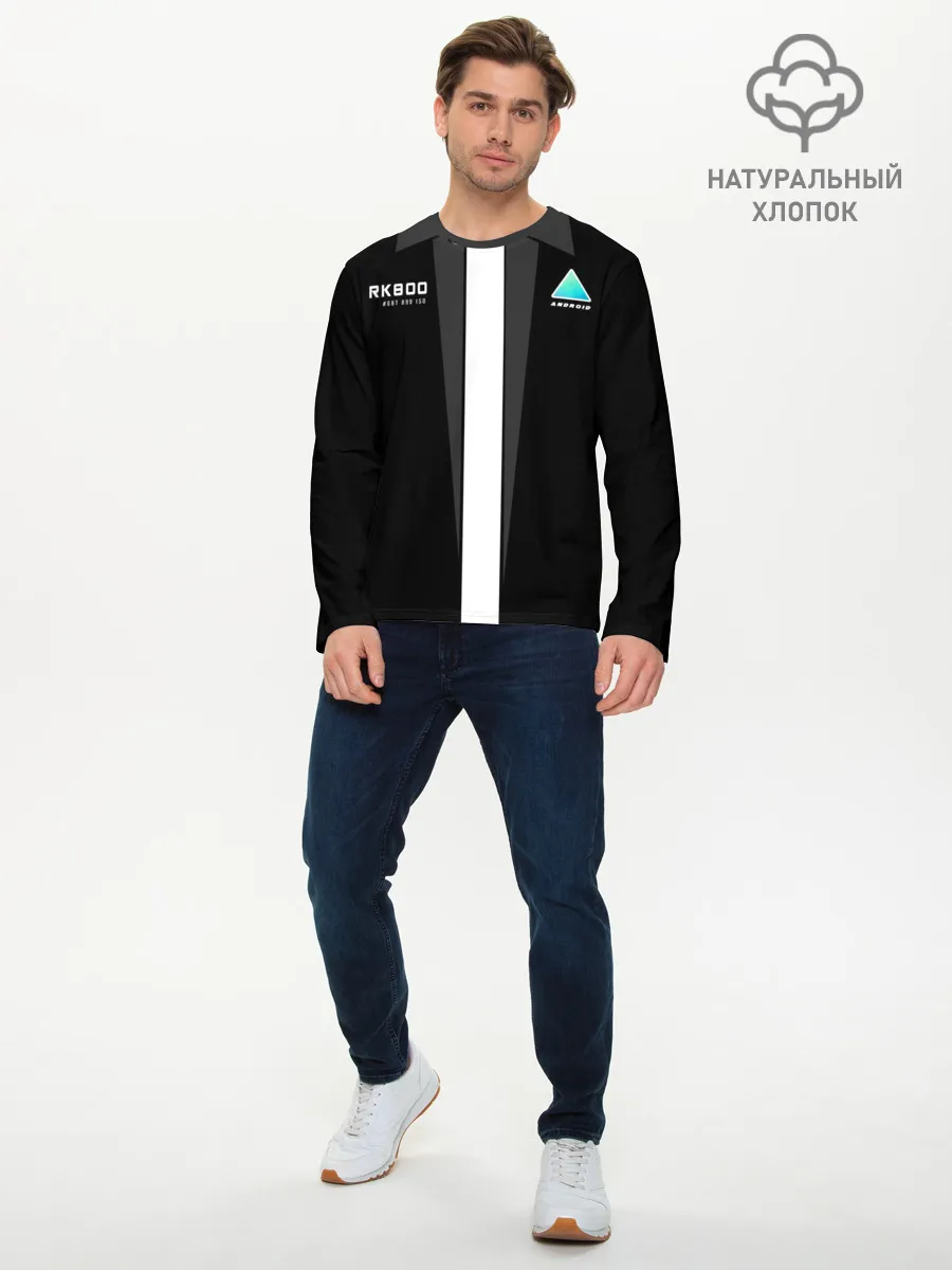 Мужской лонгслив базовый / RK800 без галстука