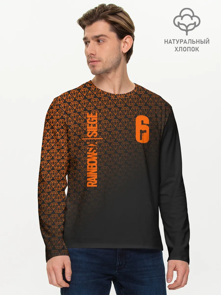 Мужской лонгслив базовый / RAINBOW SIX SIEGE DIAMOND