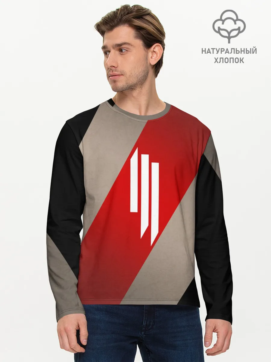 Мужской лонгслив базовый / Skrillex