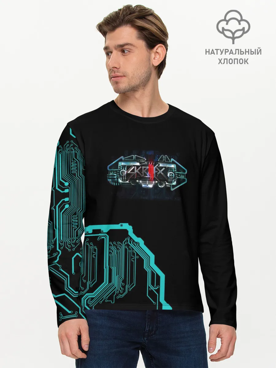 Мужской лонгслив базовый / Skrillex