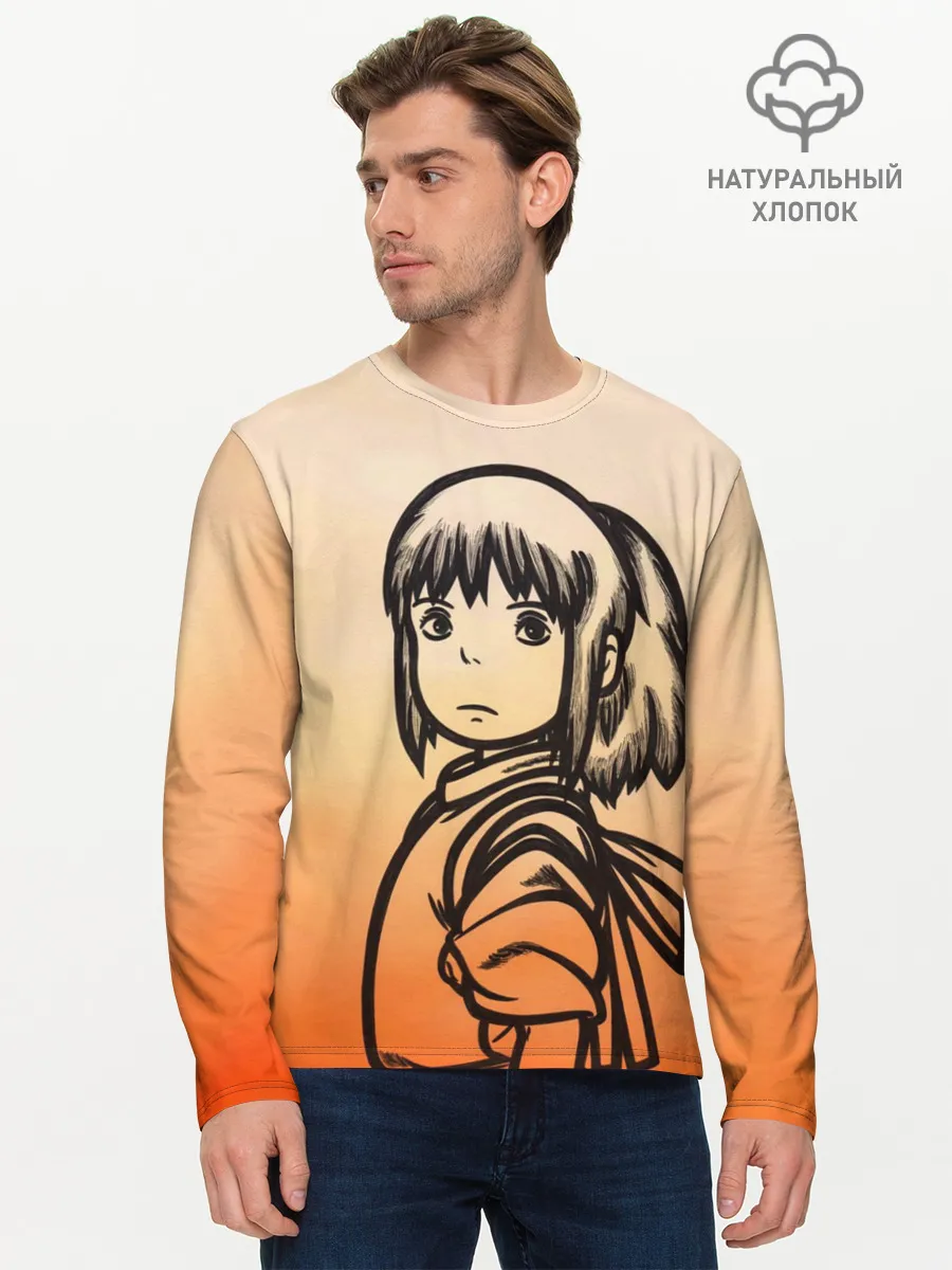 Мужской лонгслив базовый / Тихиро Огино