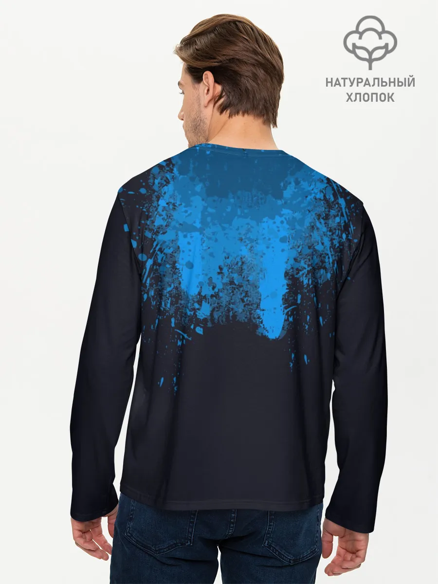 Мужской лонгслив базовый / КРОВЬ АНДРОИДА