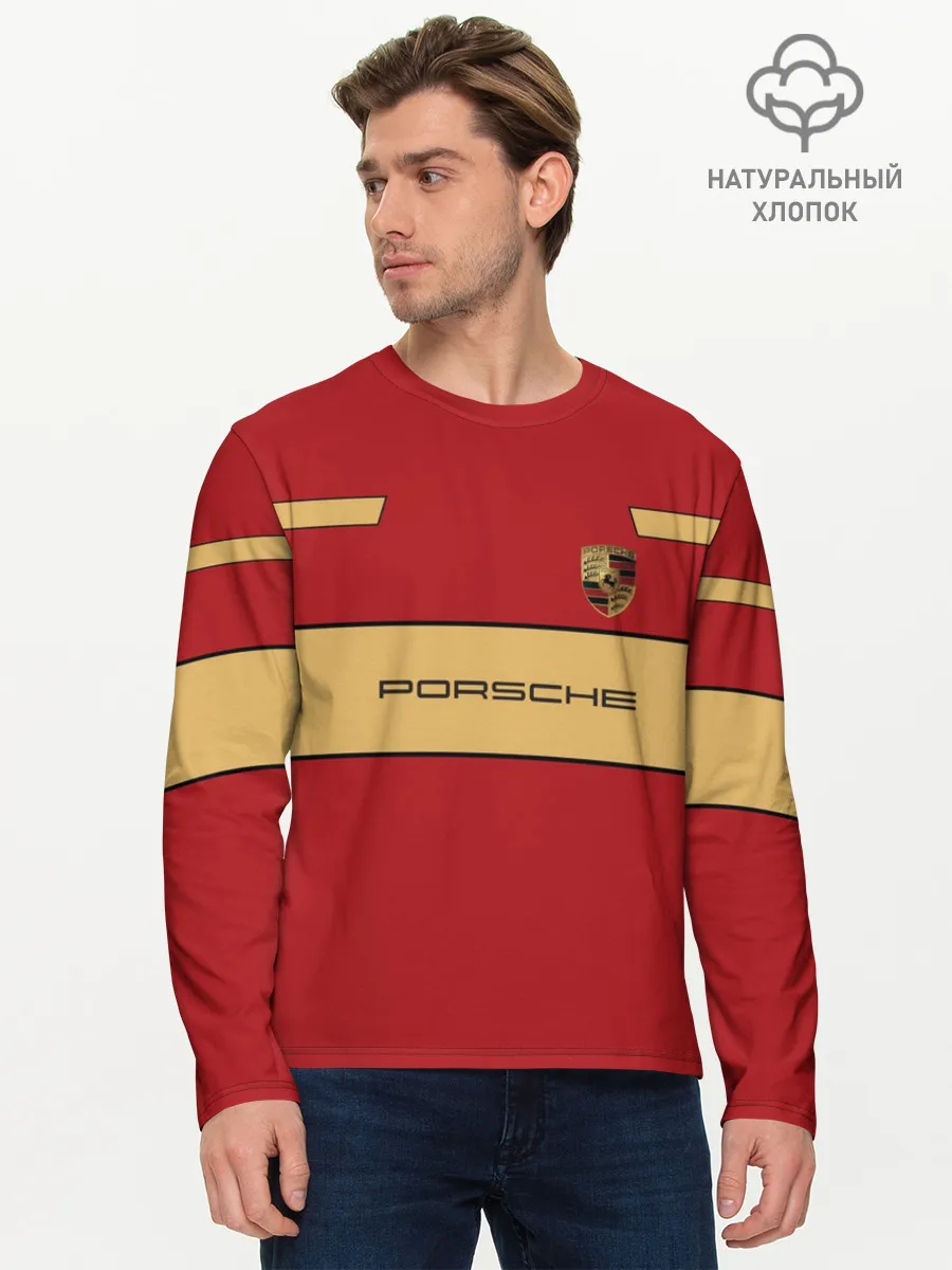 Мужской лонгслив базовый / Porsche
