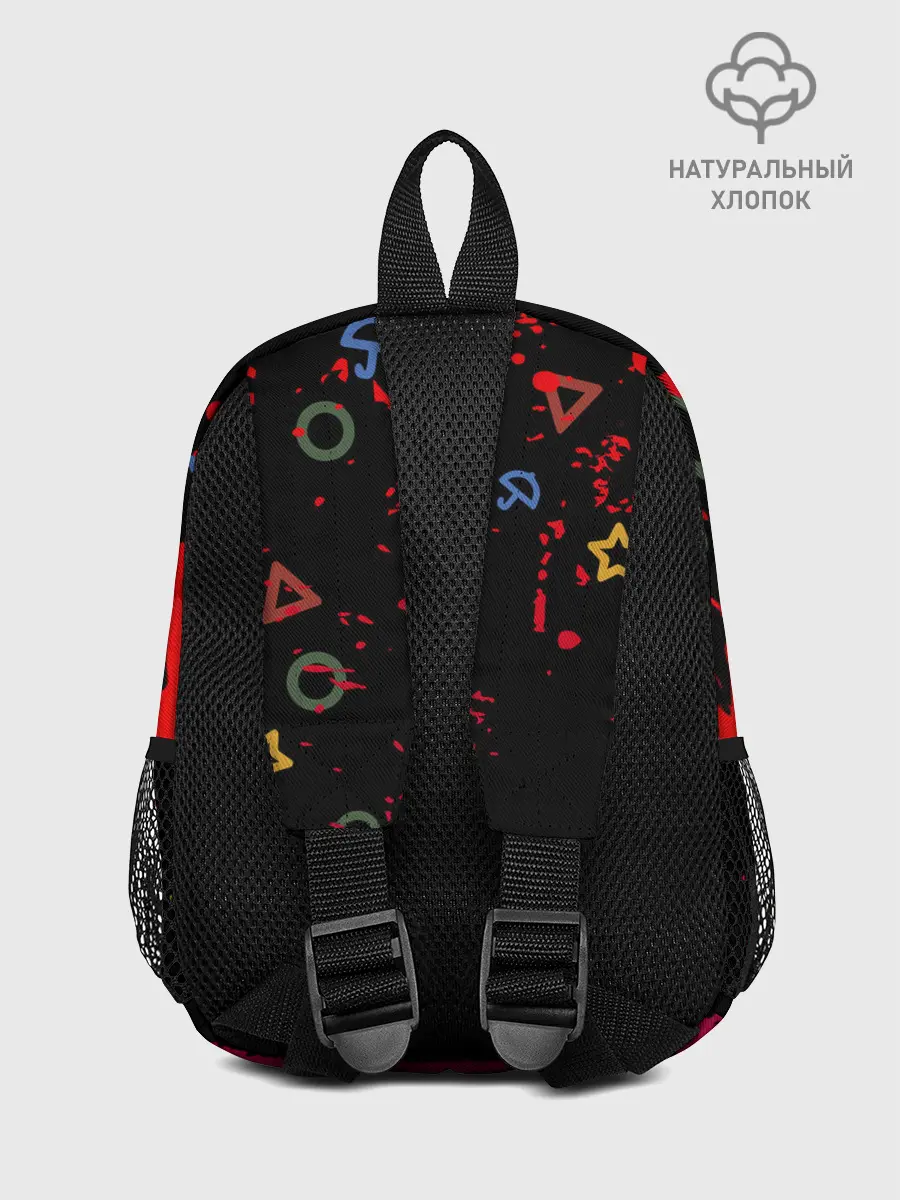 Рюкзак детский / Игра в кальмара: Паттерн фигурок.