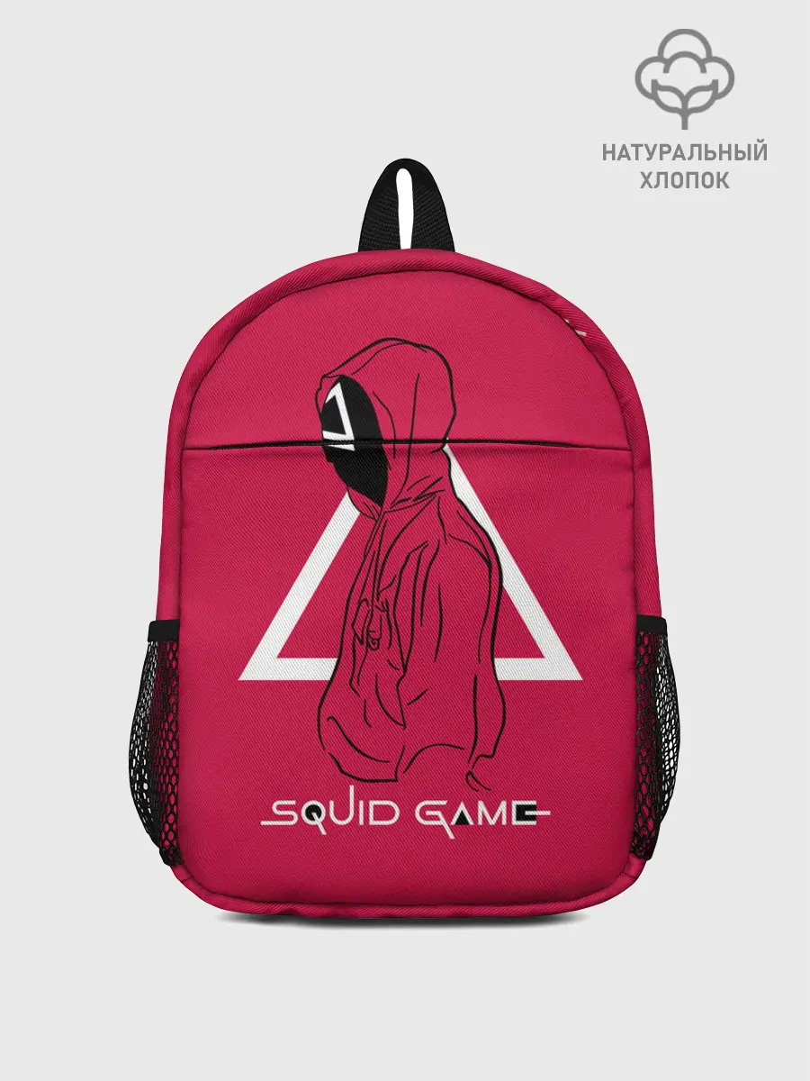 Рюкзак детский / Игра в кальмара: стражник треугольник