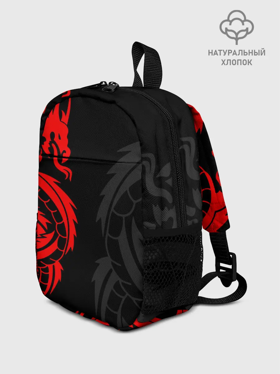Рюкзак детский / КРАСНЫЙ ДРАКОН ТАТУ / RED DRAGON TATTOO