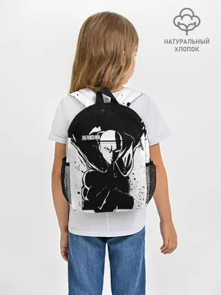 Рюкзак детский / Черно-белый Сайтама One Punch-Man