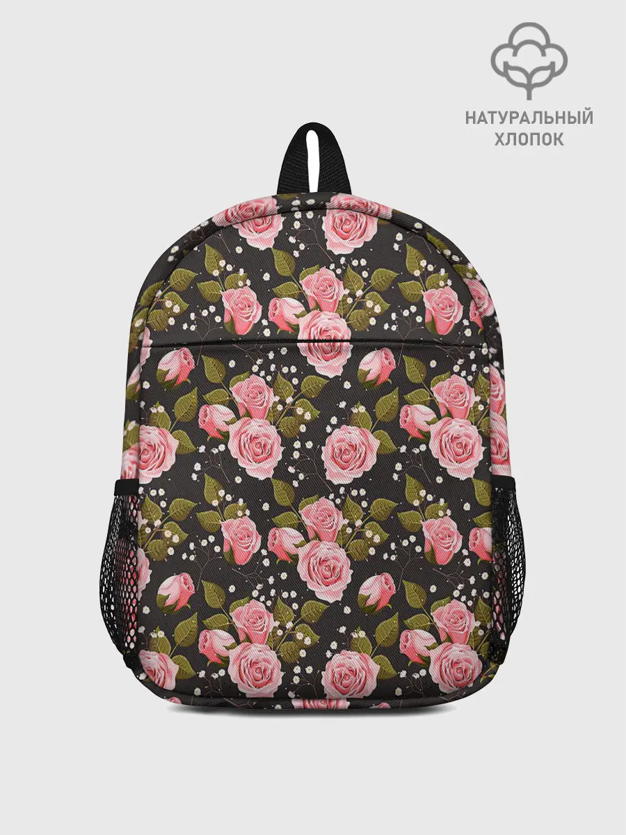 Рюкзак детский / Яркие розовые розы