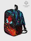 Рюкзак детский / Cyberpunk 2077 Цветные брызги.