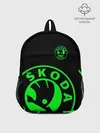 Рюкзак детский / SKODA GREEN LOGO BLACK STYLE