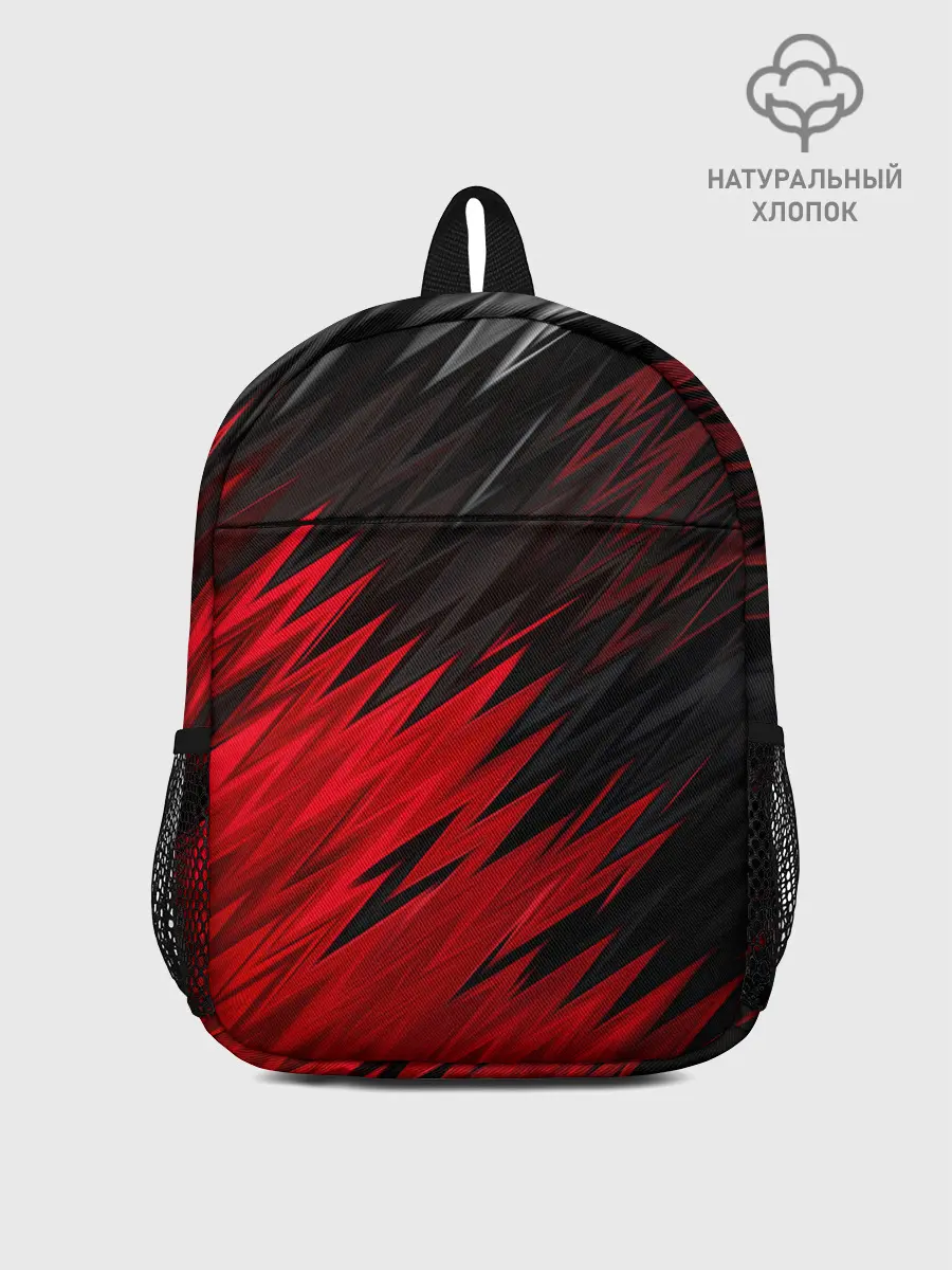 Рюкзак детский / ЧЁРНО КРАСНЫЕ КРАСКИ | RED BLACK STRIPES