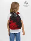 Рюкзак детский / ЧЁРНО КРАСНЫЕ КРАСКИ | RED BLACK STRIPES
