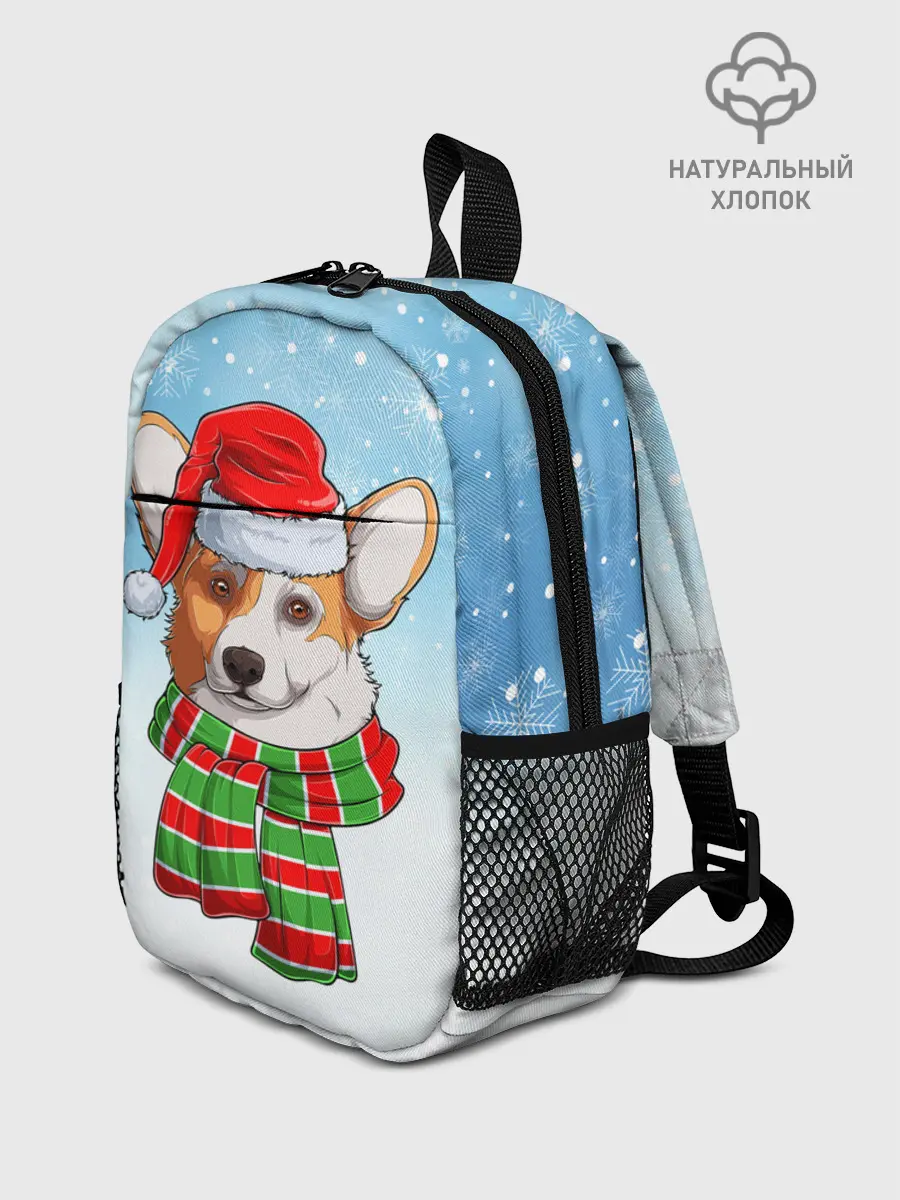 Рюкзак детский / Новогодний Корги / New Years Corgi