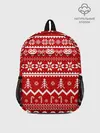 Рюкзак детский / Праздничный новогодний узор