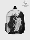 Рюкзак детский / ИНЬ ЯНЬ ВОЛКИ ЧЁРНО БЕЛЫЙ