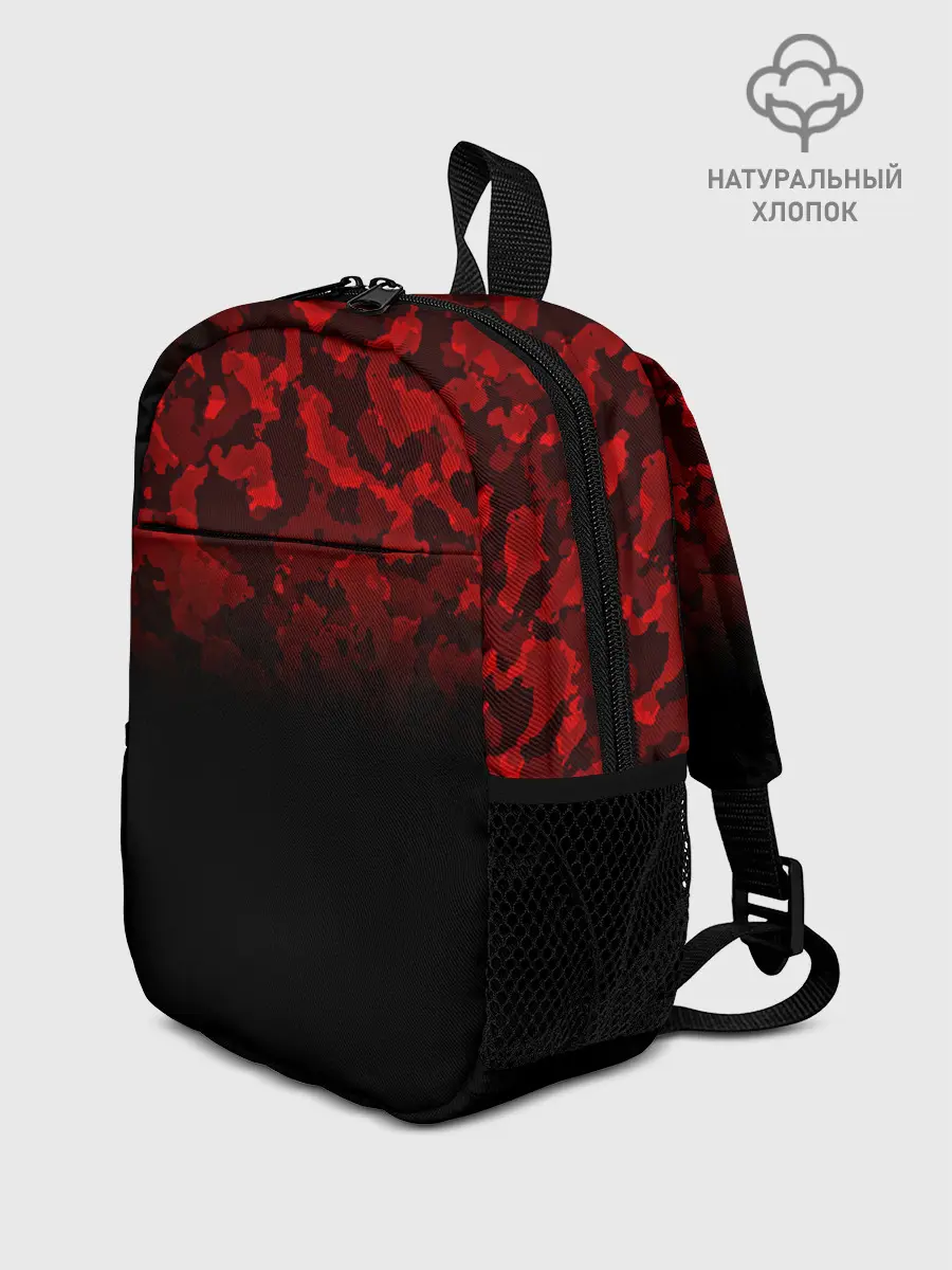 Рюкзак детский / BLACK RED CAMO | RED MILLITARY