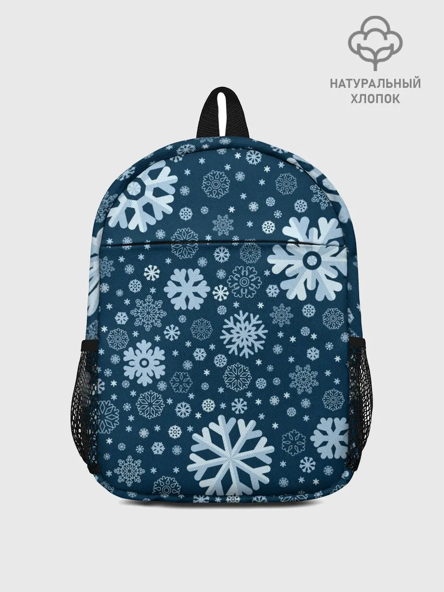Рюкзак детский / Новогодние снежинки, новый год