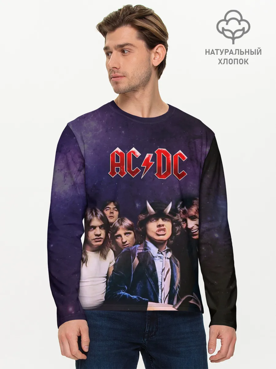 Мужской лонгслив базовый / AC/DC