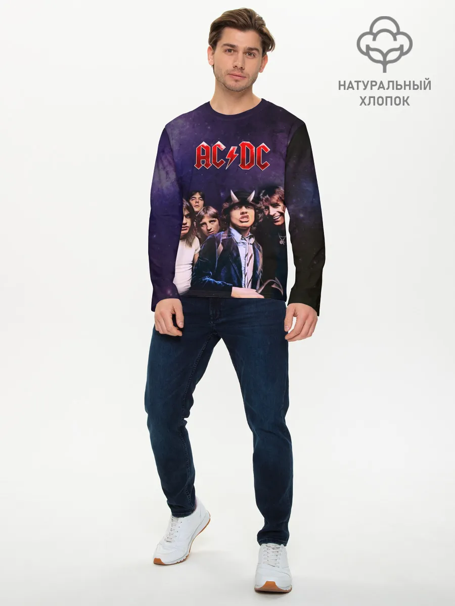 Мужской лонгслив базовый / AC/DC