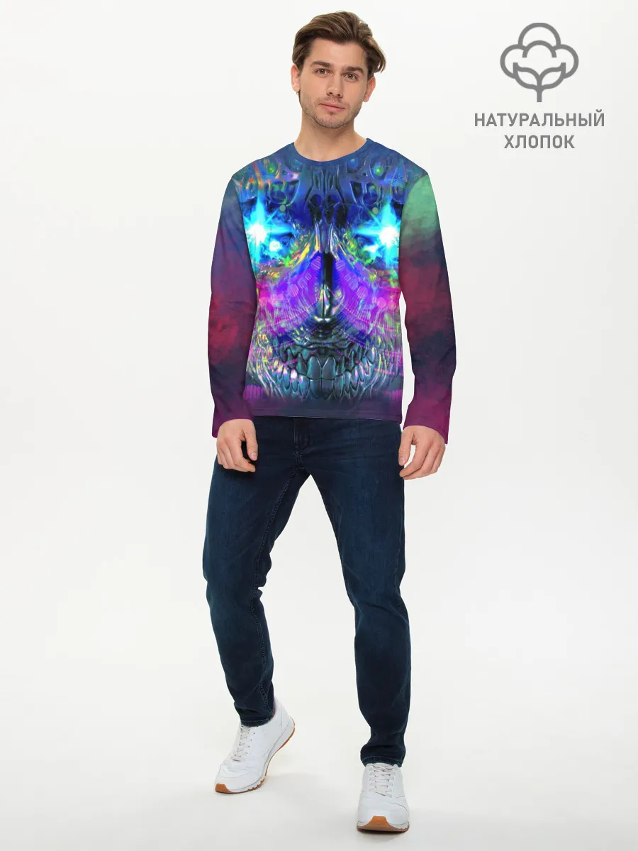 Мужской лонгслив базовый / Черепок