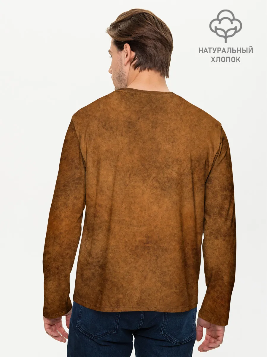 Мужской лонгслив базовый / Медведь