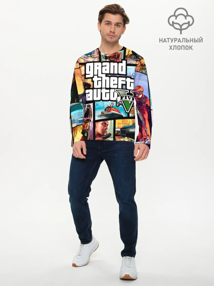 Мужской лонгслив базовый / GTA