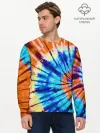 Мужской лонгслив базовый / Tie dye