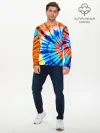 Мужской лонгслив базовый / Tie dye