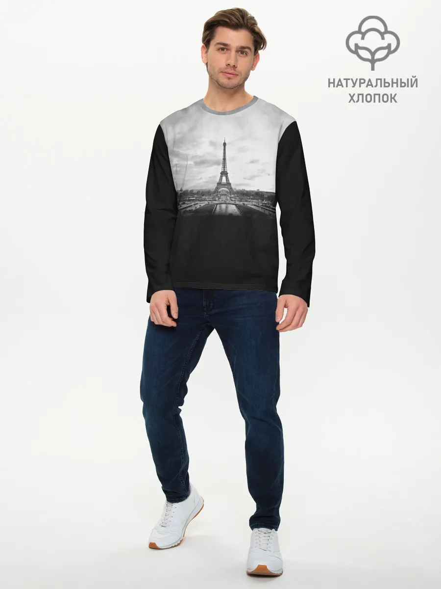 Мужской лонгслив базовый / Париж