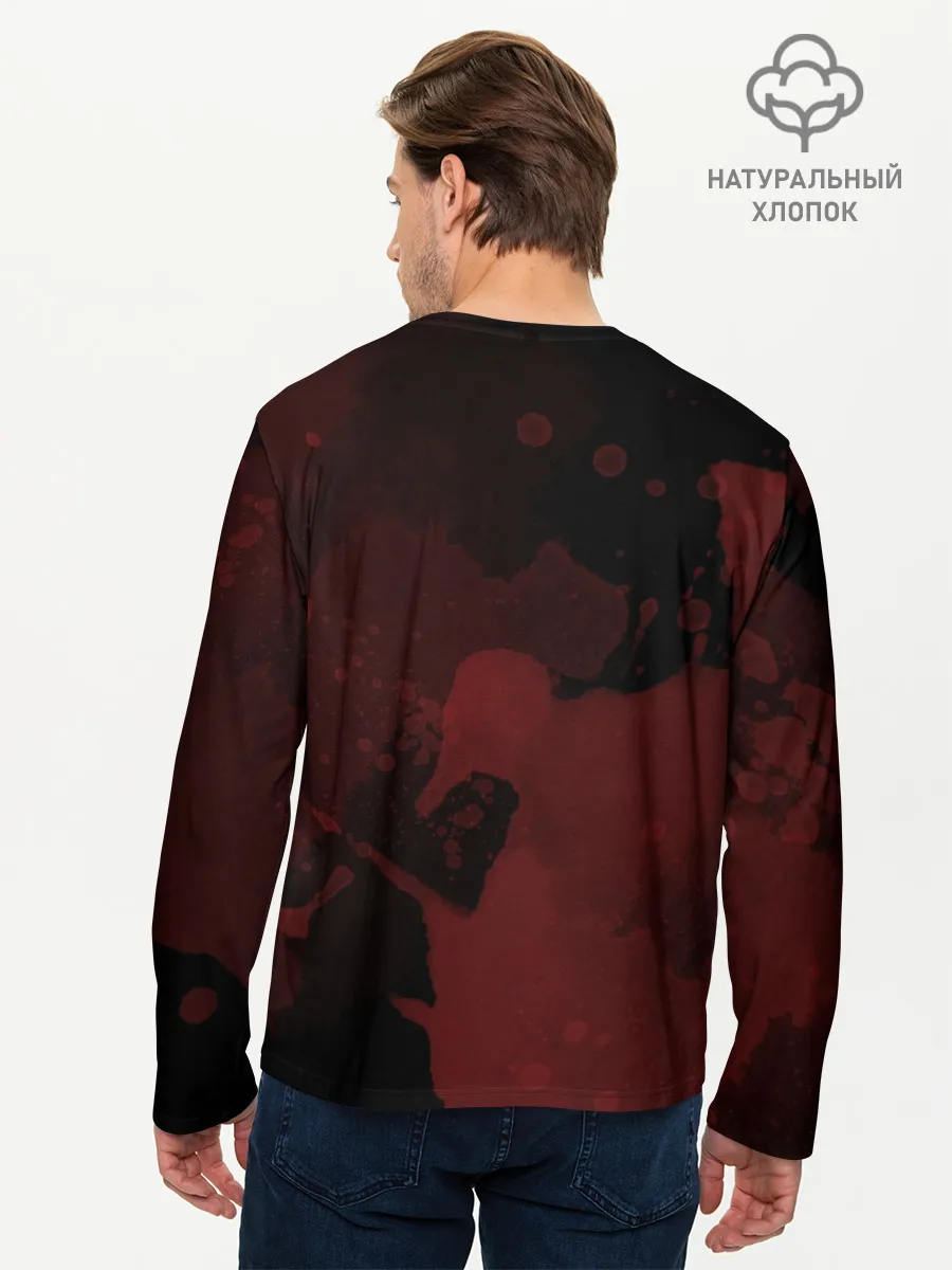 Мужской лонгслив базовый / Зомби клоун