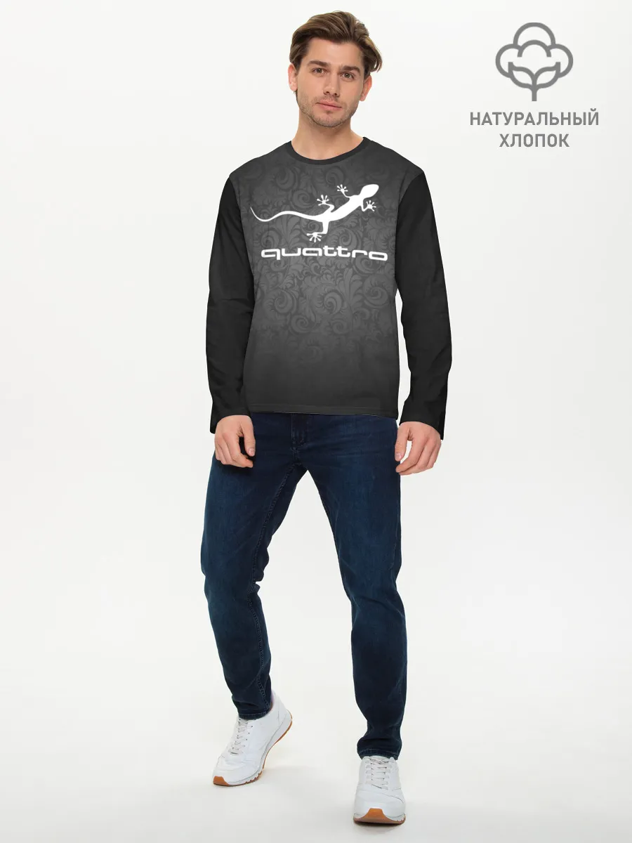 Мужской лонгслив базовый / Audi qauttro