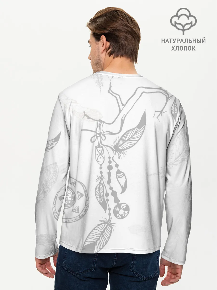 Мужской лонгслив базовый / Волк