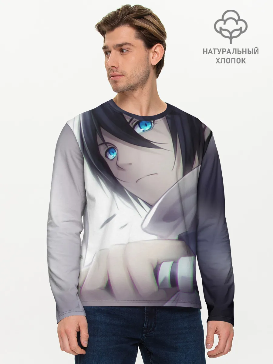 Мужской лонгслив базовый / Ято с мечом. БЕЗДОМНЫЙ БОГ