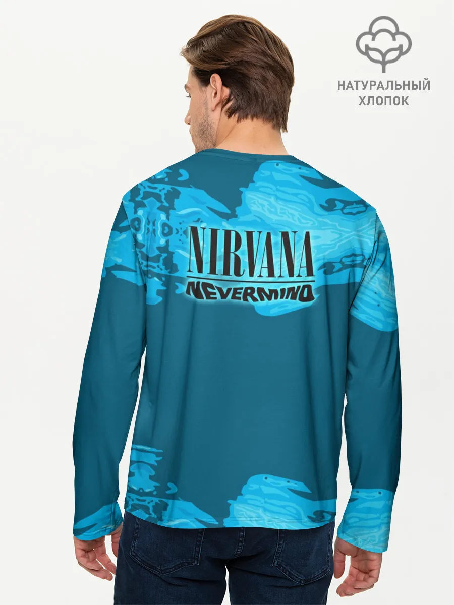 Мужской лонгслив базовый / Nirvana & Simpson