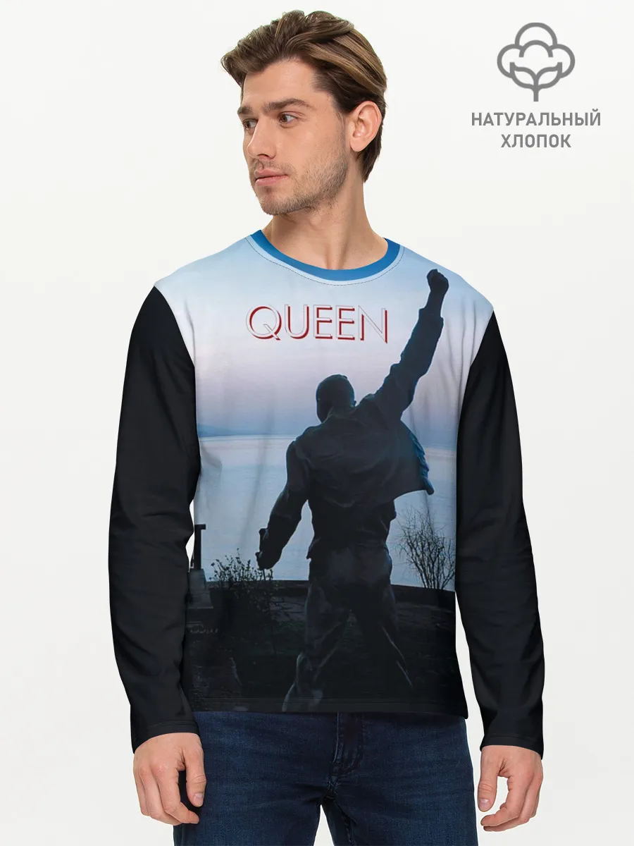Мужской лонгслив базовый / Queen