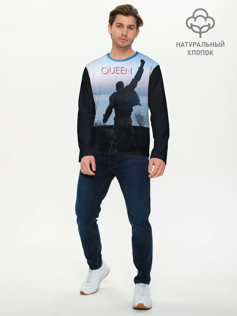Мужской лонгслив базовый / Queen