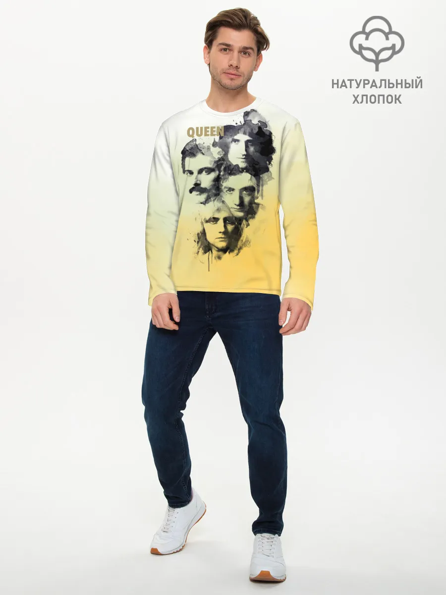 Мужской лонгслив базовый / Queen группа
