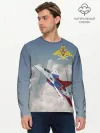 Мужской лонгслив базовый / Самолёт