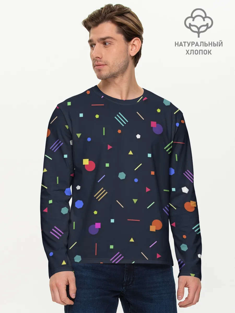 Мужской лонгслив базовый / клубная