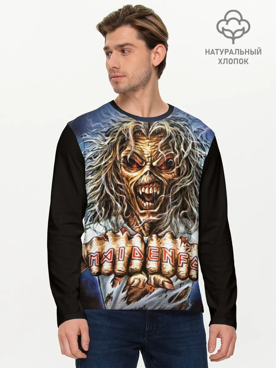 Мужской лонгслив базовый / Iron maiden 6